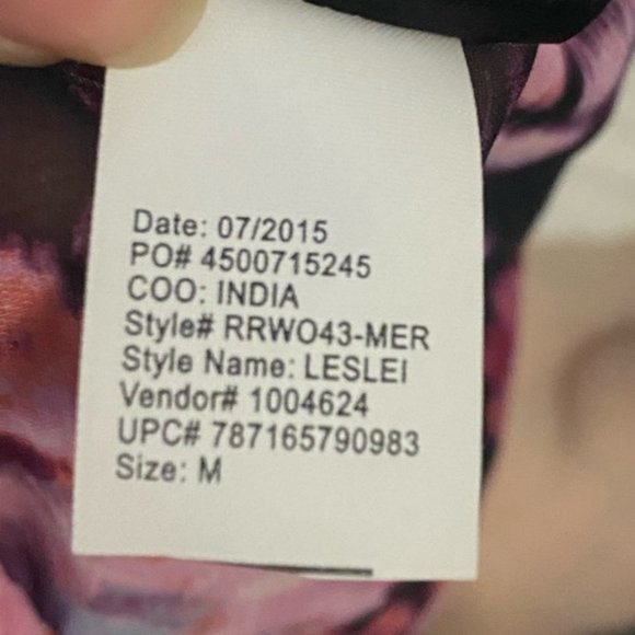 Robert Rodriguez Leslie Floral Popover Blouse Size Medium - Picture 10 of 11